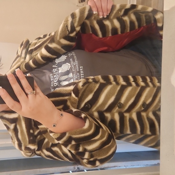 Vintage Mob Wife Vibe Coat Faux Fur Vintage Maximalist Y2K Blokecore - Picture 12 of 12